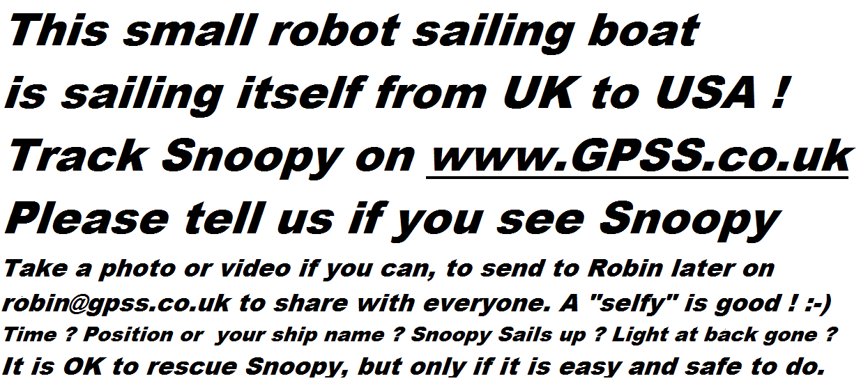 GPS Guided Trans-Atlantic Robot Boat March 2015