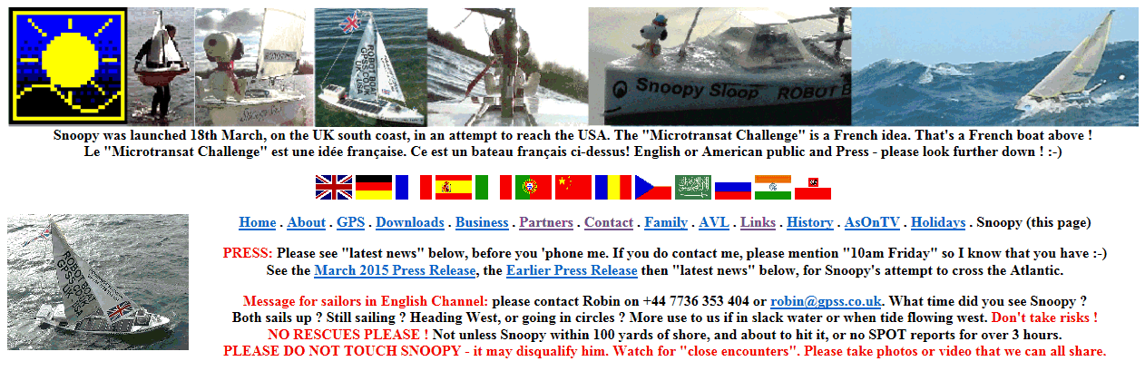 GPS Guided Trans-Atlantic Robot Boat March 2015