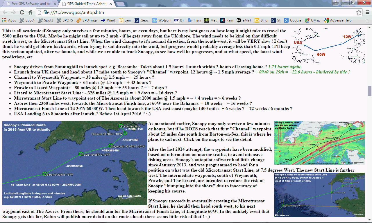 GPS Guided Trans-Atlantic Robot Boat March 2015
