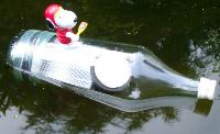 2 L bottle floating