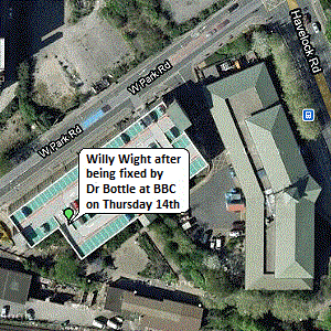 Willy Wight was fixed by Dr Bottle at the BBC ! :-)