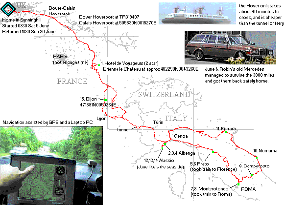 1999 Holiday trip to Italy by June and Robin Lovelock