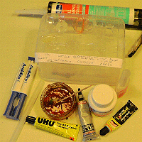 Snoopy Sloop 9 glues being tested