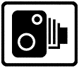 Speed camera sign