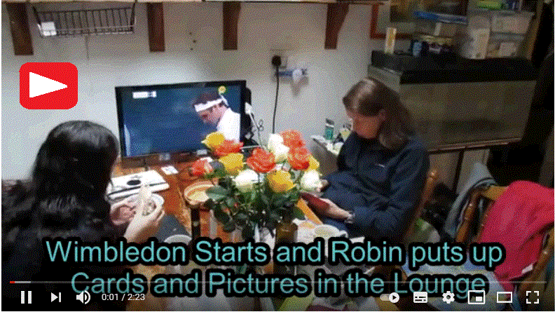 Wimbledon first day, Cards, and pictures video